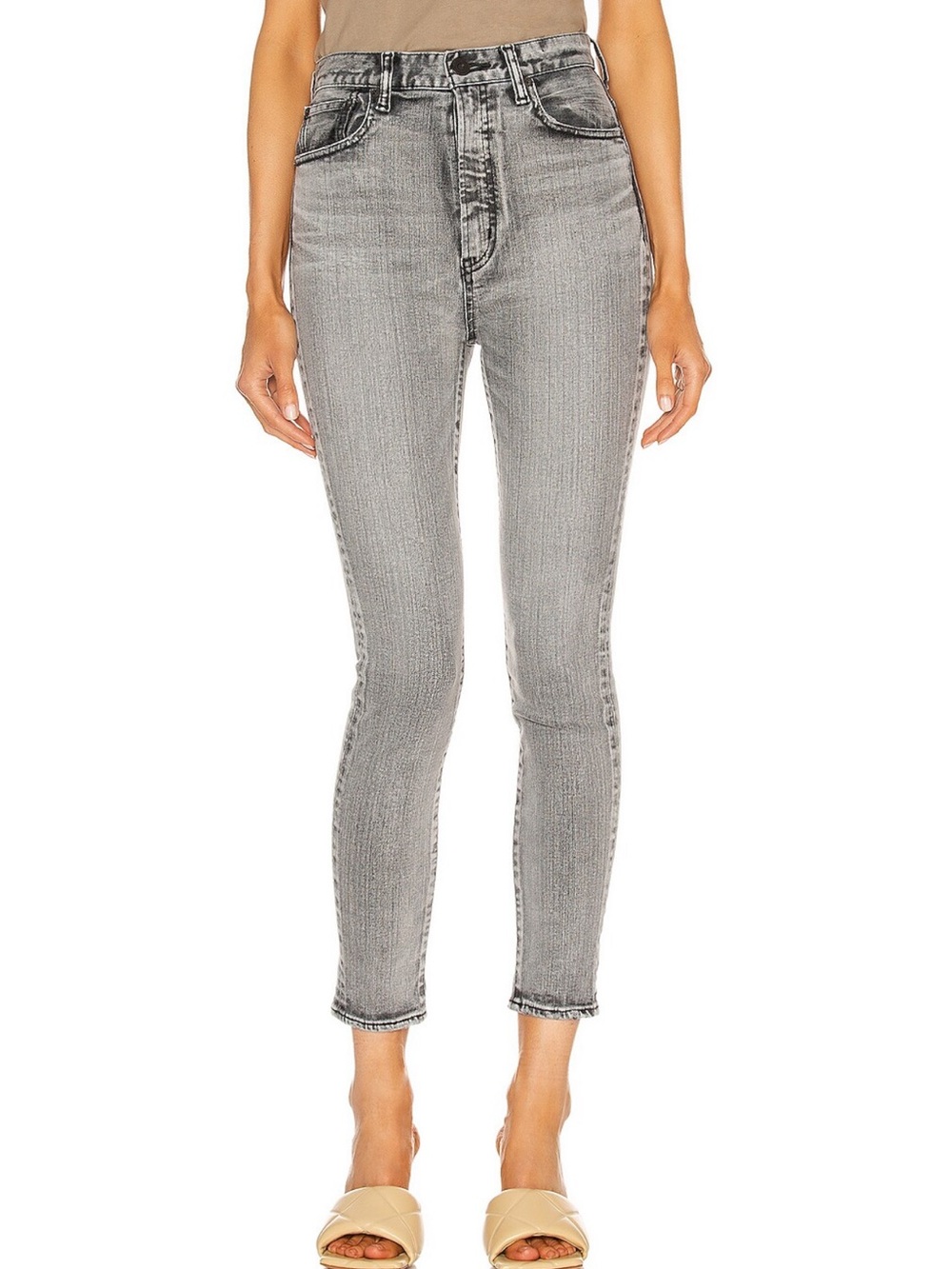 Moussy Vintage Carmel Rebirth Skinny-Hi Jeans Light Black Size 27